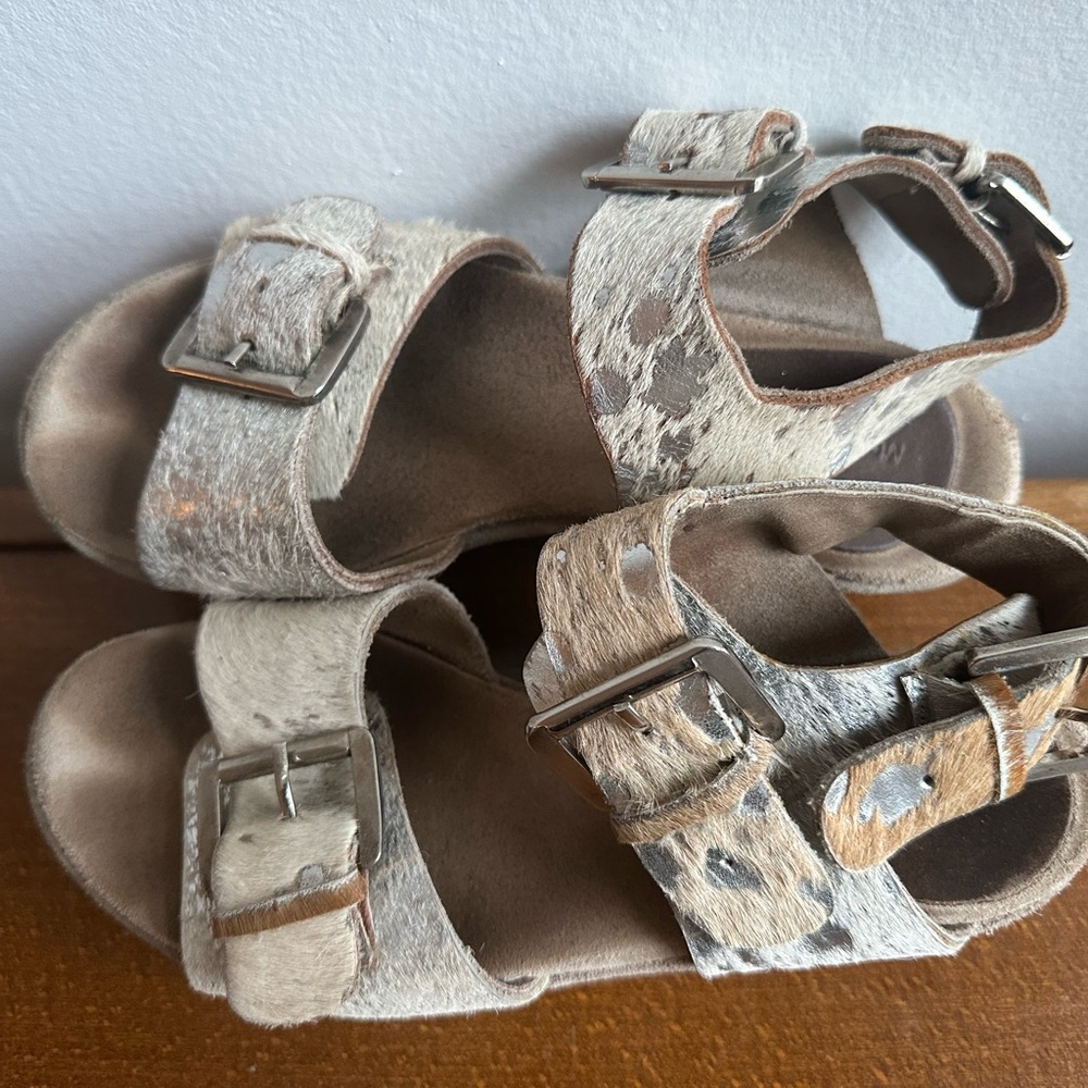 Women’s Metallic Animal Print Argentinian Brand Platform Summer Sandals